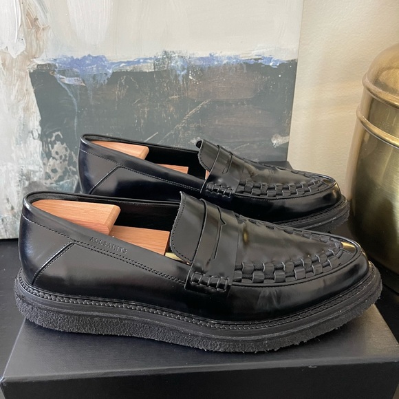 ❤️ All Saints Creepers Loafers Size 44 or 11 Mint Condition - Picture 2 of 5